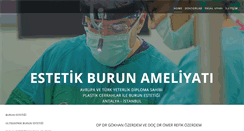 Desktop Screenshot of burunameliyatiantalya.com